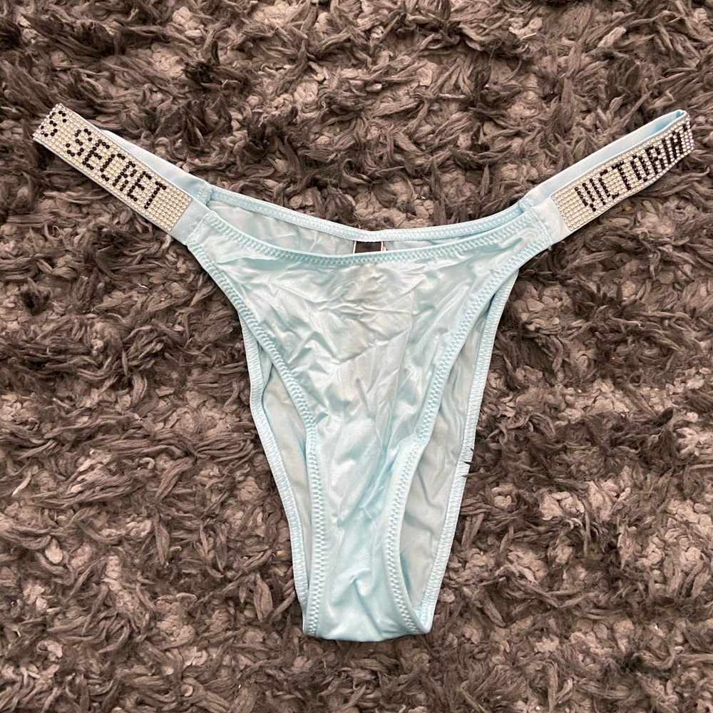 Victoria secret shiny logo strap bikini panty